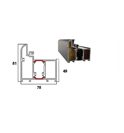 Wiked Termo Prestige GLASS 1A  - Set dvere + zárubňa + kľučka